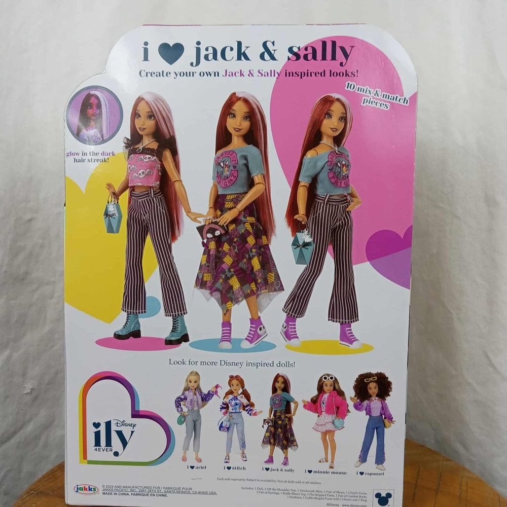 Disney Ily 4Ever I Love Jack & Sally Nightmare Before Christmas Doll & Outfits - Picture 2 of 2